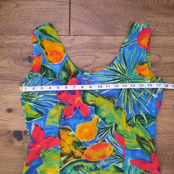 Jams World Vintage Marilyn Tropical Flower and Fruit Print Short Sun Dress - Picture 8 of 16